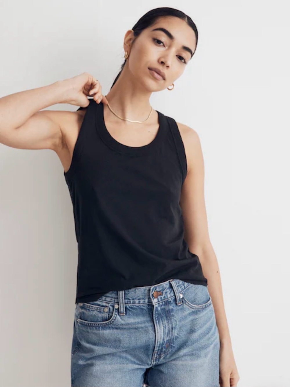 Madewell Whisper Cotton Scoopneck Tank M